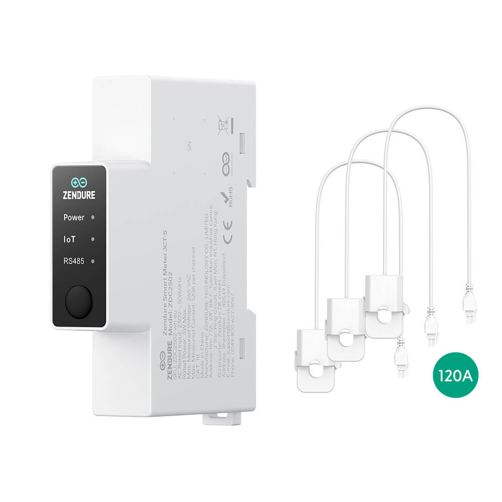 Zendure Smart Meter 3CT met drie stroomtangen