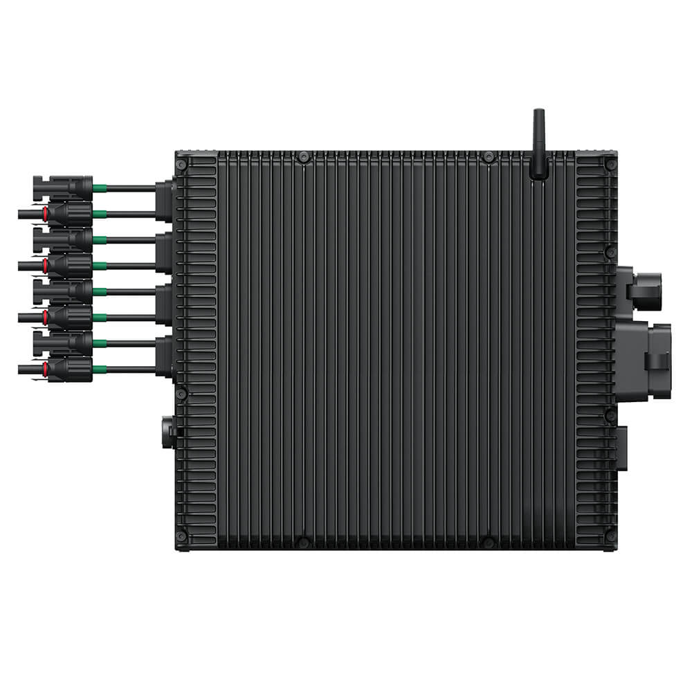 SolarFlow 2400 Pro, achterzijde met MPPT-ingangen