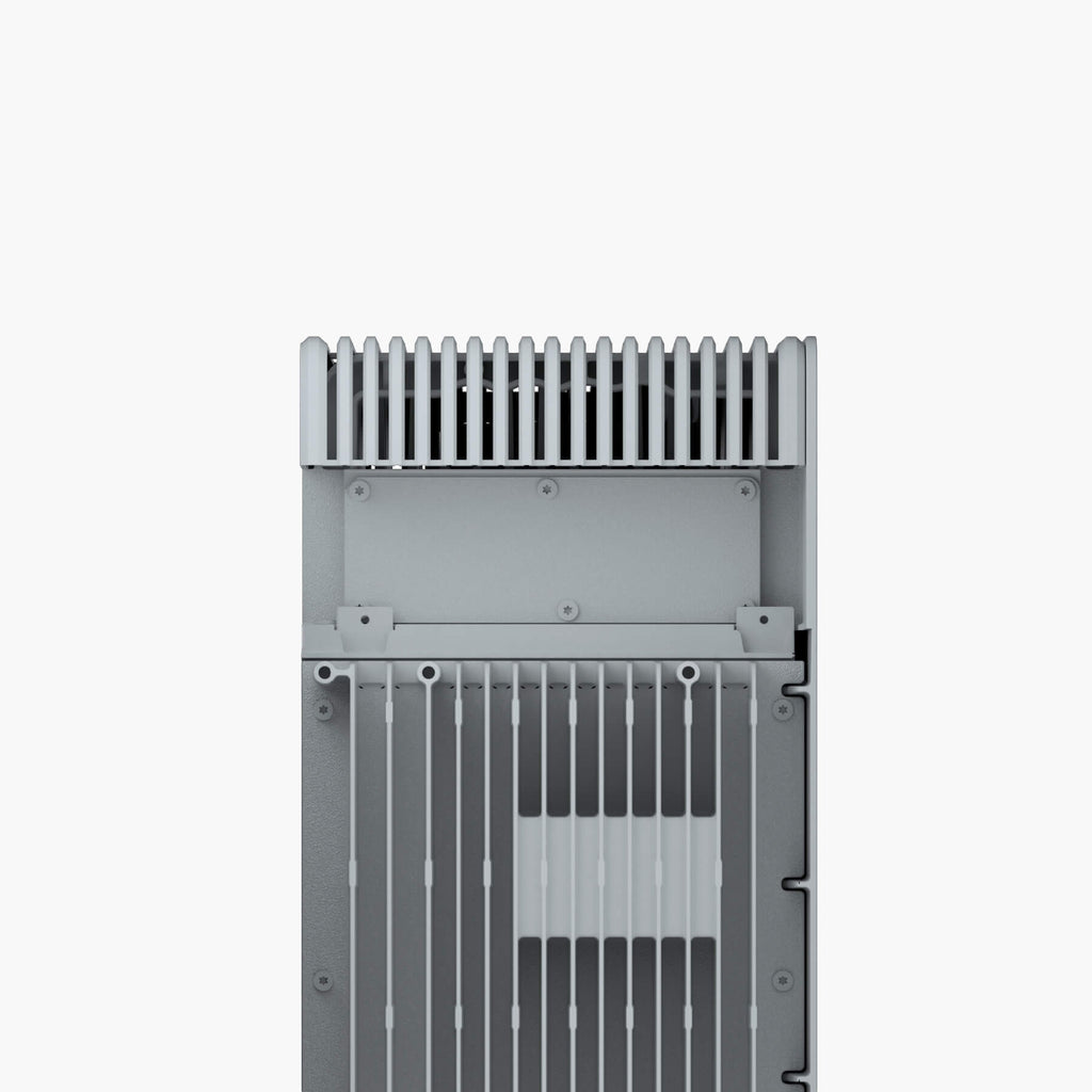 HiBattery 4020 AC, achterzijde met koelribben
