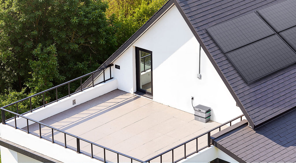 SolarFlow 2400 AC-systeem bij een woning