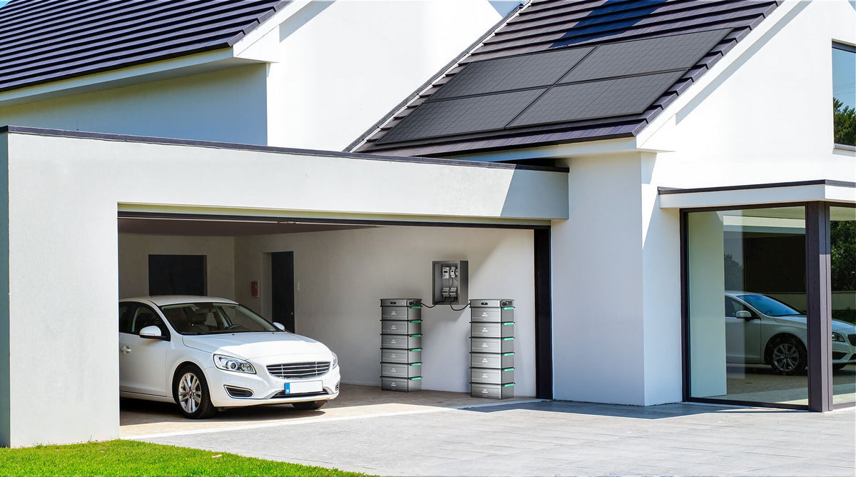 SolarFlow 2400 AC-systeem in de carport